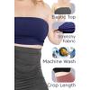 imageSTRETCH IS COMFORT Womens Regular and Plus Size Crop Tube Top  Sizes Small  5XNavy Blue