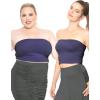 imageSTRETCH IS COMFORT Womens Regular and Plus Size Crop Tube Top  Sizes Small  5XNavy Blue