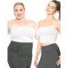 imageSTRETCH IS COMFORT Womens Regular and Plus Size Crop Tube Top  Sizes Small  5XWhite