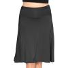 imageSTRETCH IS COMFORT Womens ampamp Plus Size Knee and Ankle Length Ruched Waist Flowy Skirt  Soft ampamp Lightweight  Sizes S  5XBlack