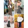 imageSTRETCH IS COMFORT Womens ampamp Plus Size Knee and Ankle Length Ruched Waist Flowy Skirt  Soft ampamp Lightweight  Sizes S  5XBrown Leopard