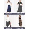 imageSTRETCH IS COMFORT Womens ampamp Plus Size Knee and Ankle Length Ruched Waist Flowy Skirt  Soft ampamp Lightweight  Sizes S  5XBrown Leopard