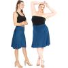 imageSTRETCH IS COMFORT Womens ampamp Plus Size Knee and Ankle Length Ruched Waist Flowy Skirt  Soft ampamp Lightweight  Sizes S  5XTeal