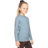 imageSTRETCH IS COMFORT Girls Oh So Soft Long Sleeve Crew Neck TopSlate Blue