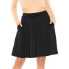 imageSTRETCH IS COMFORT Womens Circle Skirt with Pockets Black Large