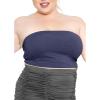 imageSTRETCH IS COMFORT Womens Regular and Plus Size Crop Tube Top  Sizes Small  5XNavy Blue