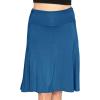 imageSTRETCH IS COMFORT Womens ampamp Plus Size Knee and Ankle Length Ruched Waist Flowy Skirt  Soft ampamp Lightweight  Sizes S  5XTeal