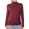 imageWomens Mock Turtle Neck Top Burgundy Small