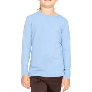 imageSTRETCH IS COMFORT Girls Oh So Soft Long Sleeve Crew Neck TopBaby Blue