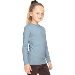 imageSTRETCH IS COMFORT Girls Oh So Soft Long Sleeve Crew Neck TopSlate Blue