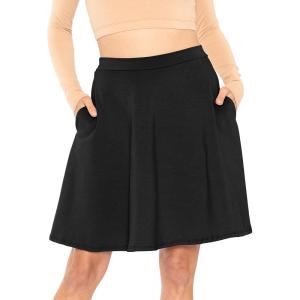 imageSTRETCH IS COMFORT Womens Circle Skirt with Pockets Black Large