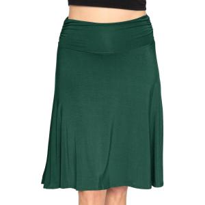 imageSTRETCH IS COMFORT Womens ampamp Plus Size Knee and Ankle Length Ruched Waist Flowy Skirt  Soft ampamp Lightweight  Sizes S  5XHunter Green