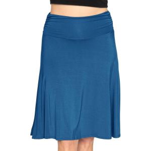 imageSTRETCH IS COMFORT Womens ampamp Plus Size Knee and Ankle Length Ruched Waist Flowy Skirt  Soft ampamp Lightweight  Sizes S  5XTeal