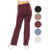 imageSTRETCH IS COMFORT Girls High Waist Ultra Flex Bootcut Yoga Pants  Size 416Burgundy