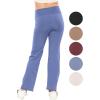 imageSTRETCH IS COMFORT Girls High Waist Ultra Flex Bootcut Yoga Pants  Size 416Slate Blue