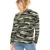 imageSTRETCH IS COMFORT Youth Girls Oh So Soft Long Sleeve Crew Neck Top  Sizes 216  Essential BasicsGreen Camo