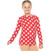 imageSTRETCH IS COMFORT Youth Girls Oh So Soft Long Sleeve Crew Neck Top  Sizes 216  Essential BasicsRed White Polkadot