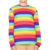 imageSTRETCH IS COMFORT Youth Girls Oh So Soft Long Sleeve Crew Neck Top  Sizes 216  Essential BasicsRainbow