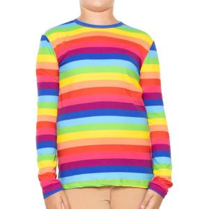 imageSTRETCH IS COMFORT Youth Girls Oh So Soft Long Sleeve Crew Neck Top  Sizes 216  Essential BasicsRainbow
