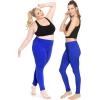 imageSTRETCH IS COMFORT Womens Cotton Leggings Royal Blue Medium