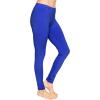 imageSTRETCH IS COMFORT Womens Cotton Leggings Royal Blue Medium