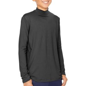imageSTRETCH IS COMFORT Youth Boys Oh So Soft Long Sleeve Mock Neck Top  416Black