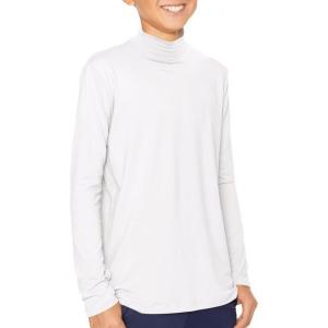 imageSTRETCH IS COMFORT Youth Boys Oh So Soft Long Sleeve Mock Neck Top  416White