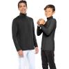 imageSTRETCH IS COMFORT Oh So Soft Boys Long Sleeve Poly Spandex TurtleneckBlack