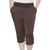 imageSTRETCH IS COMFORT Womens Straight Leg and Flowy Gaucho Pants with Pockets  Small5XBrown