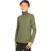 imageSTRETCH IS COMFORT Oh So Soft Boys Long Sleeve Poly Spandex TurtleneckOlive Green