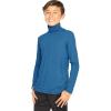 imageSTRETCH IS COMFORT Oh So Soft Boys Long Sleeve Poly Spandex TurtleneckTeal