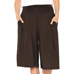 imageSTRETCH IS COMFORT Womens Straight Leg and Flowy Gaucho Pants with Pockets  Small5XBrown