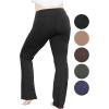 imageSTRETCH IS COMFORT Women Plus Size High Waist Cotton Bootcut Yoga Pants  XL7XBlack