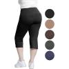 imageSTRETCH IS COMFORT Women Plus Size High Waist Cotton Bootcut Yoga Pants  XL7XBlack