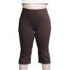 imageSTRETCH IS COMFORT Women Plus Size High Waist Cotton Bootcut Yoga Pants  XL7XBrown