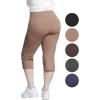 imageSTRETCH IS COMFORT Women Plus Size High Waist Cotton Bootcut Yoga Pants  XL7XMocha