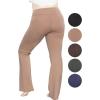imageSTRETCH IS COMFORT Women Plus Size High Waist Cotton Bootcut Yoga Pants  XL7XMocha