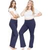 imageSTRETCH IS COMFORT Women Plus Size High Waist Cotton Bootcut Yoga Pants  XL7XNavy Blue