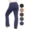imageSTRETCH IS COMFORT Women Plus Size High Waist Cotton Bootcut Yoga Pants  XL7XNavy Blue