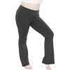 imageSTRETCH IS COMFORT Women Plus Size High Waist Cotton Bootcut Yoga Pants  XL7XCharcoal Gray