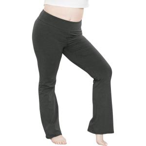 imageSTRETCH IS COMFORT Women Plus Size High Waist Cotton Bootcut Yoga Pants  XL7XCharcoal Gray