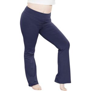 imageSTRETCH IS COMFORT Women Plus Size High Waist Cotton Bootcut Yoga Pants  XL7XNavy Blue