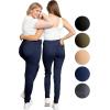 imageSTRETCH IS COMFORT Womens Plus Size Knee ampamp Full Length Cotton Leggings  XLarge  7XNavy Jeggings