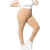 imageSTRETCH IS COMFORT Womens Plus Size Knee ampamp Full Length Cotton Leggings  XLarge  7XBeige Jeggings