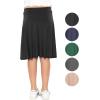 imageGirls ALine Skirt with Builtin Shorts  3 Lengths to Choose from Short Knee and Midi  Size 416Black