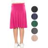 imageGirls ALine Skirt with Builtin Shorts  3 Lengths to Choose from Short Knee and Midi  Size 416Hot Pink