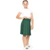 imageGirls ALine Skirt with Builtin Shorts  3 Lengths to Choose from Short Knee and Midi  Size 416Hunter Green