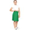 imageGirls ALine Skirt with Builtin Shorts  3 Lengths to Choose from Short Knee and Midi  Size 416Kelly Green
