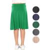 imageGirls ALine Skirt with Builtin Shorts  3 Lengths to Choose from Short Knee and Midi  Size 416Kelly Green