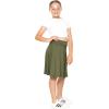 imageGirls ALine Skirt with Builtin Shorts  3 Lengths to Choose from Short Knee and Midi  Size 416Olive Green